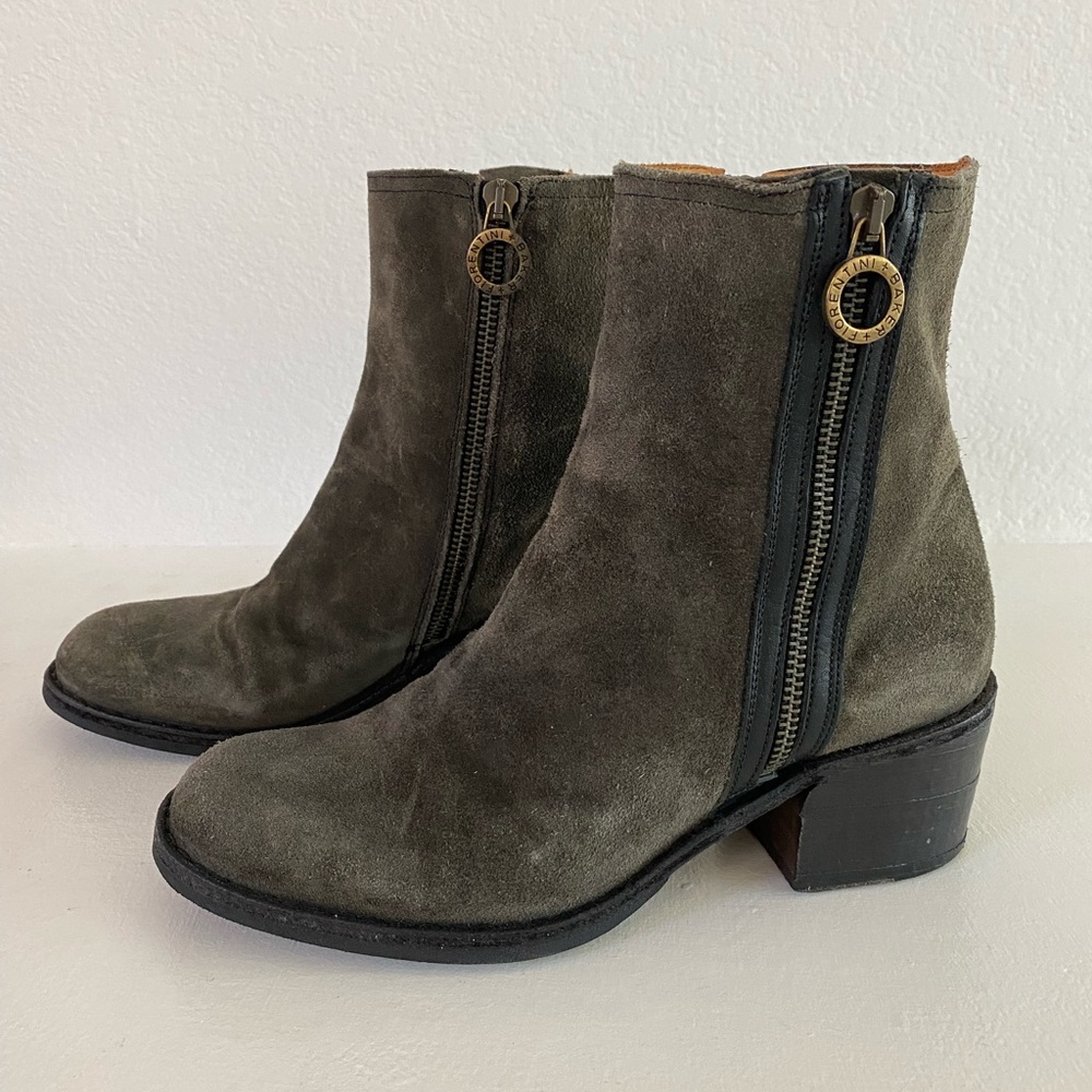 Fiorintini + Baker Gray Suede Boots